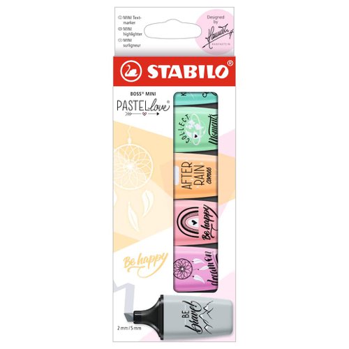 Stabilo Boss Deskset Pastel – Pink Stationery