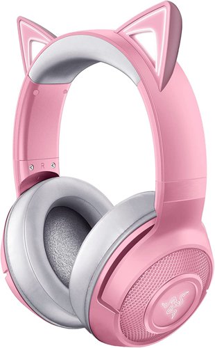 Headsets Razer Kraken Kitty Edition Bluetooth Wireless Quartz Gaming Headset