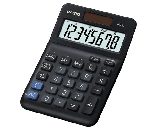 Casio+MS-8F+8+Digit+Desk+Calculator+MS-8F-WA-EP