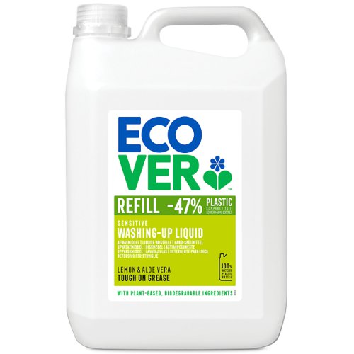 Ecover Washing Up Liquid Refill Lemon & Aloe 5L - 4004570 Ecover Washing Up Liquid Refill Lemon & Aloe 5L - 4004570