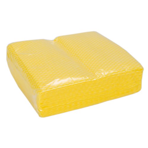 ValueX+Folded+Cleaning+Cloth+480x360mm+Yellow+%28Pack+50%29+0707015