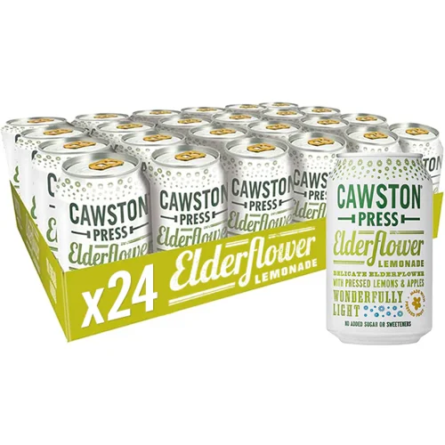 Cawston Press Sparkling Elderflower Can 24 x 330ml - CANS103 Cawston Press Sparkling Elderflower Can 24 x 330ml - CANS103