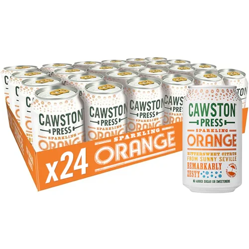 Cawston Press Sparkling Orange Can 24 x 330ml - CANS113 Cawston Press Sparkling Orange Can 24 x 330ml - CANS113