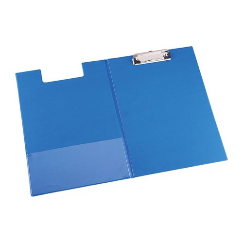 Deli Plastic Clipboard Foldover A4 Blue Deli Plastic Clipboard Foldover A4 Blue