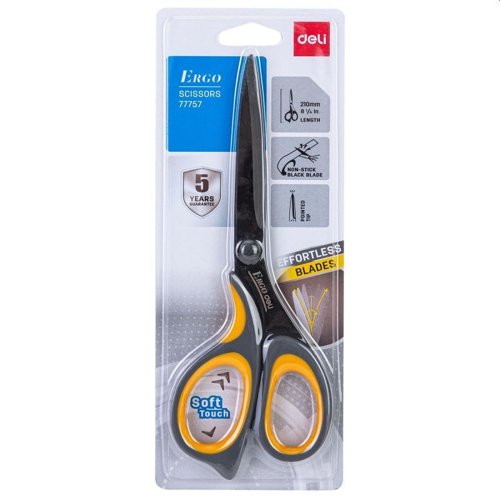 Deli Ergo Scissors Arc blade 210mm carded Deli Ergo Scissors Arc blade 210mm carded