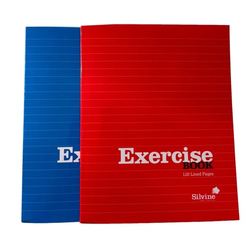 Silvine A4 Exercise Book 120p Red/Blue Pack 20 Silvine A4 Exercise Book 120p Red/Blue Pack 20