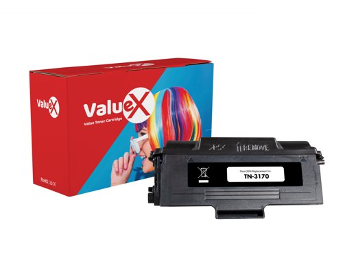 ValueX+Brother+Black+High+Capacity+Remanufactured+Toner+Cartridge+7k+pages+-+TN3170