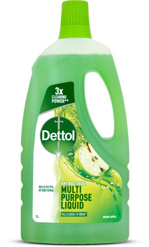 Dettol Power And Fresh Multipurpose Cleaning Liquid Antibacterial 1 Litre Green Apple - 8091521 Dettol Power And Fresh Multipurpose Cleaning Liquid Antibacterial 1 Litre Green Apple - 8091521