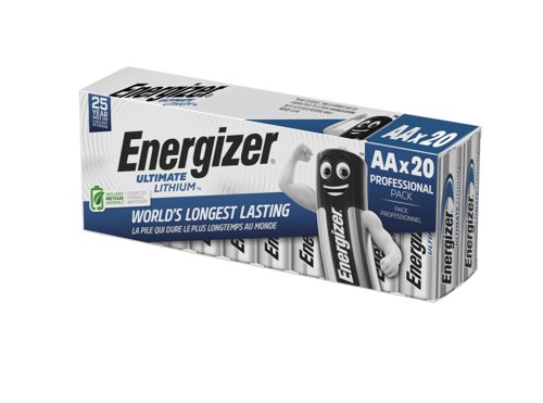 Energizer Lithium AA Battery (Pack 20) - 454727 Energizer Lithium AA Battery (Pack 20) - 454727