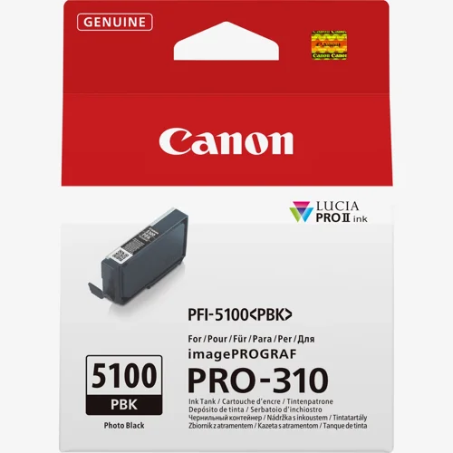 Canon PFI-5100 Photo Black Ink Tank 14.4ml - 6952C001 Canon PFI-5100 Photo Black Ink Tank 14.4ml - 6952C001