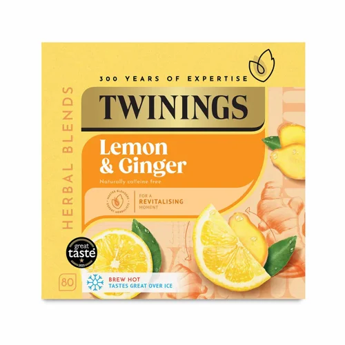 Twininngs Lemon & Ginger Loose Bags (Pack 80) - 0403392 Twininngs Lemon & Ginger Loose Bags (Pack 80) - 0403392