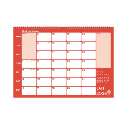 Collins Colplan A3 Memo Calendar 2026 CMC-26 - 822160 Collins Colplan A3 Memo Calendar 2026 CMC-26 - 822160