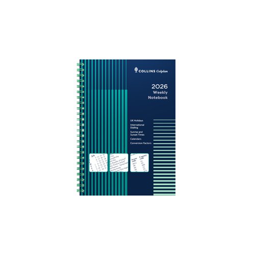 Collins Colplan A5 Weekly Notebook 2026 61-26 - 822157 Collins Colplan A5 Weekly Notebook 2026 61-26 - 822157
