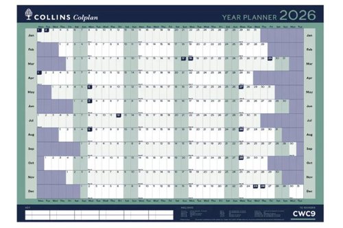 Collins Colplan Year Planner A1 2026 CWC9-26 - 822154 Collins Colplan Year Planner A1 2026 CWC9-26 - 822154