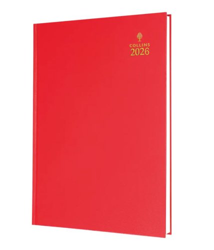 Collins 35 Desk Diary A5 Week to View 2026 Red 35.15-26 - 823311 Collins 35 Desk Diary A5 Week to View 2026 Red 35.15-26 - 823311