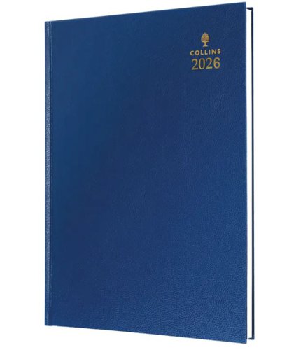 Collins 35 Desk Diary A5 Week to View 2026 Blue 35.60-26 - 823310 Collins 35 Desk Diary A5 Week to View 2026 Blue 35.60-26 - 823310