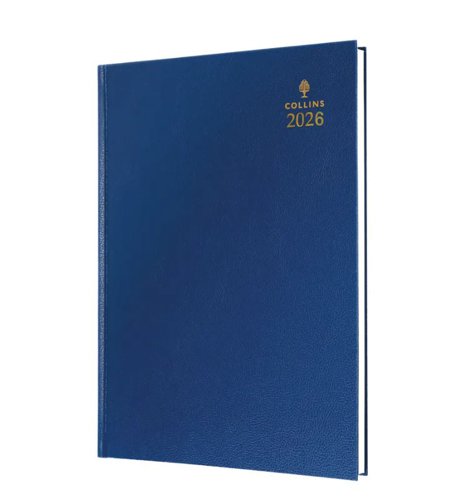 Collins 52 Desk Diary A5 Day to Page 2026 Blue 52.60-26 - 823307 Collins 52 Desk Diary A5 Day to Page 2026 Blue 52.60-26 - 823307
