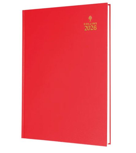 Collins 40 Desk Diary A4 Week to View 2026 Red 40.15-26 - 822181 Collins 40 Desk Diary A4 Week to View 2026 Red 40.15-26 - 822181