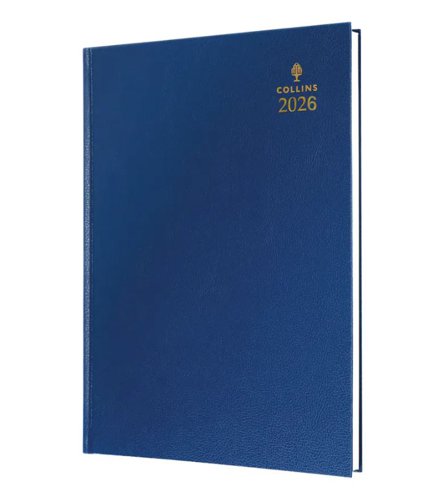 Collins 44 Desk Diary A4 Day to Page 2026 Blue 44.60-26 - 822173 Collins 44 Desk Diary A4 Day to Page 2026 Blue 44.60-26 - 822173