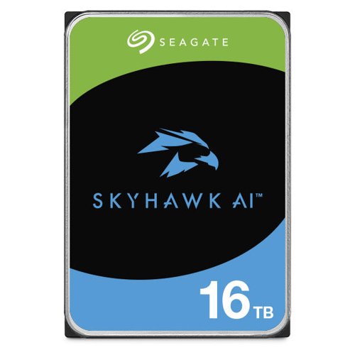Seagate SkyHawk AI 7200 16TB SATA 6Gbs 3.5 Inch 7200 RPM 512MB Cache Internal Hard Drive Seagate SkyHawk AI 7200 16TB SATA 6Gbs 3.5 Inch 7200 RPM 512MB Cache Internal Hard Drive