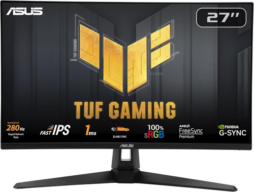 ASUS TUF Gaming VG27VQM1B 27 Inch 1920 x 1080 Pixels Full HD Fast VA FreeSync Premium HDMI DisplayPort Gaming Monitor ASUS TUF Gaming VG27VQM1B 27 Inch 1920 x 1080 Pixels Full HD Fast VA FreeSync Premium HDMI DisplayPort Gaming Monitor