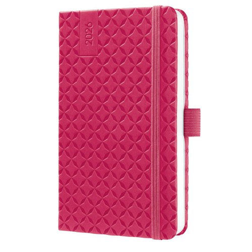 Sigel Jolie Diary 2026 A6 Week To View Fuschia Pink - J6104 Sigel Jolie Diary 2026 A6 Week To View Fuschia Pink - J6104