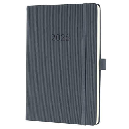 Sigel Conceptum Diary 2026A5 Week To View Dark Grey - C2666 Sigel Conceptum Diary 2026A5 Week To View Dark Grey - C2666