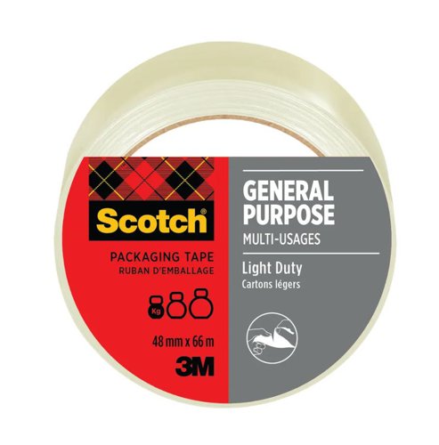 Scotch General Purpose Tape 48mm x 66m Clear (Roll) - 7100303338 Scotch General Purpose Tape 48mm x 66m Clear (Roll) - 7100303338