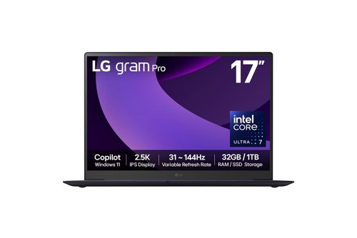 LG Gram Pro 17 Inch Intel Core Ultra 7 225H 32GB RAM 1TB SSD Intel Arc Graphics Windows 11 Home Notebook LG Gram Pro 17 Inch Intel Core Ultra 7 225H 32GB RAM 1TB SSD Intel Arc Graphics Windows 11 Home Notebook