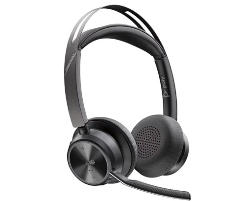 POLY Voyager Focus 2 Microsoft Teams Certified USB-C-C Headset plus USB-C/A Adapter and Charging Stand POLY Voyager Focus 2 Microsoft Teams Certified USB-C-C Headset plus USB-C/A Adapter and Charging Stand