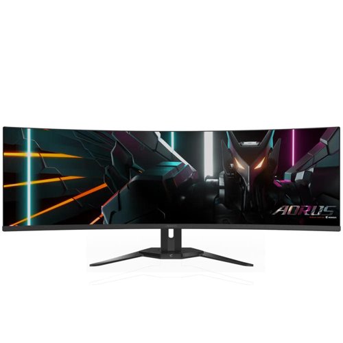 Gigabyte Aorus CO49DQ 49 Inch 5120 x 1440 Pixels Dual Quad HD OLED FreeSync Premium Pro HDMI DisplayPort USB USB-C KVM Curved Gaming Monitor Gigabyte Aorus CO49DQ 49 Inch 5120 x 1440 Pixels Dual Quad HD OLED FreeSync Premium Pro HDMI DisplayPort USB USB-C KVM Curved Gaming Monitor