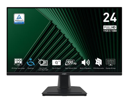 MSI Pro MP245G 24 Inch 1920 x 1080 Pixels Full HD IPS Panel HDMI DisplayPort VGA Business Monitor MSI Pro MP245G 24 Inch 1920 x 1080 Pixels Full HD IPS Panel HDMI DisplayPort VGA Business Monitor