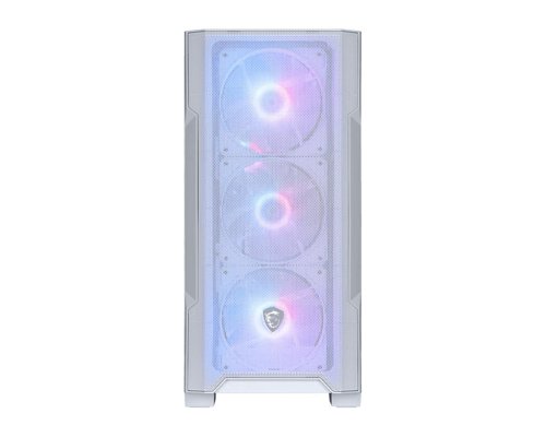 MSI MAG Forge M100R Tempered Glass Panel Micro-ATX White Tower Gaming PC Case MSI MAG Forge M100R Tempered Glass Panel Micro-ATX White Tower Gaming PC Case