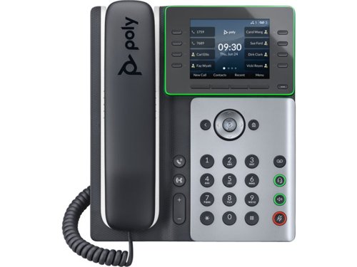 HP Poly Edge E320 IP Desktop Phone with Bluetooth - 32 Lines; 2 x Gigabit Ports; PoE; 3.5-Inch Colour LCD Display HP Poly Edge E320 IP Desktop Phone with Bluetooth - 32 Lines; 2 x Gigabit Ports; PoE; 3.5-Inch Colour LCD Display