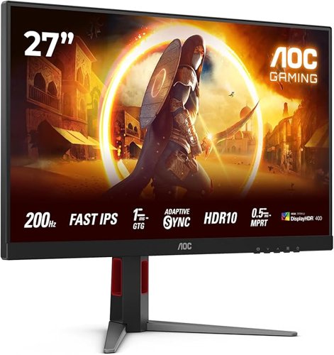 AOC G4 27 Inch 1920 x 1080 Pixels Full HD Fast IPS Panel HDMI DisplayPort Adaptive Sync Gaming Monitor AOC G4 27 Inch 1920 x 1080 Pixels Full HD Fast IPS Panel HDMI DisplayPort Adaptive Sync Gaming Monitor