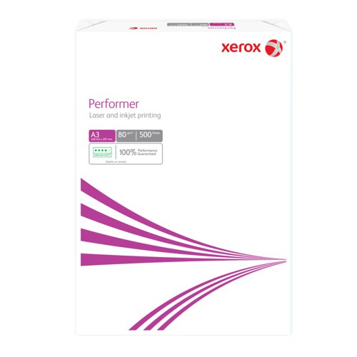 Xerox Performer A3 420x297mm 80gsm SG 70% PEFC Certified Pk 500 Xerox Performer A3 420x297mm 80gsm SG 70% PEFC Certified Pk 500