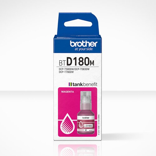 Brother Magenta Ink Cartridge 5K Pages - BTD180M Brother Magenta Ink Cartridge 5K Pages - BTD180M