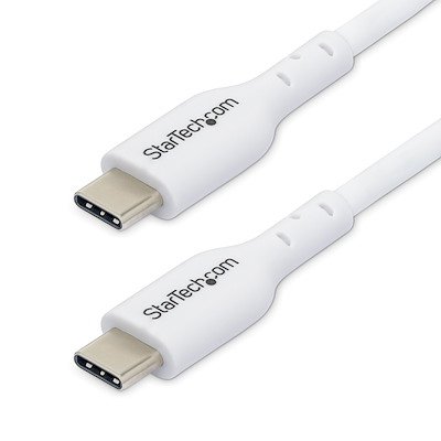 StarTech.com 1m White USB-C 60W PD Charging Cable StarTech.com 1m White USB-C 60W PD Charging Cable