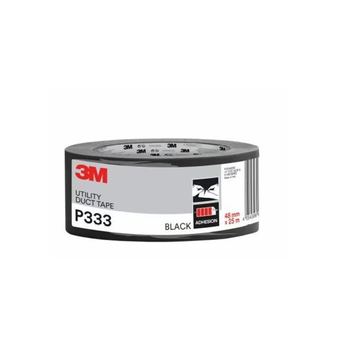 Scotch P333 Utility Multi-use Duct Tape Black 48mm x 25m (Roll) - 7100192815 Scotch P333 Utility Multi-use Duct Tape Black 48mm x 25m (Roll) - 7100192815