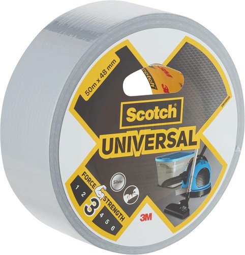 Scotch Extremium Universal Duct Tape Silver 48mm x 50m (Roll) - 7100205300 Scotch Extremium Universal Duct Tape Silver 48mm x 50m (Roll) - 7100205300