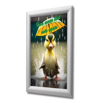 Deflecto A3 Wall Mounted Water-Resistant 25mm Aluminium Snap Frame Literature Display Sign Holder Silver - SFA3SWP Deflecto A3 Wall Mounted Water-Resistant 25mm Aluminium Snap Frame Literature Display Sign Holder Silver - SFA3SWP