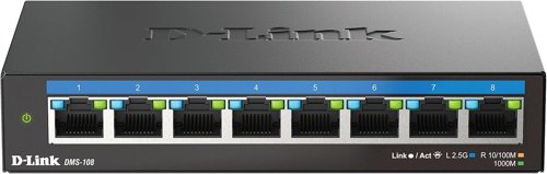D-Link DMS-108 8 Port Multi-Gigabit Unmanaged Switch D-Link DMS-108 8 Port Multi-Gigabit Unmanaged Switch