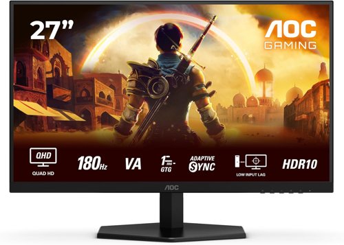 AOC G4 27 Inch 2560 x 1440 Pixels Quad HD Fast VA Panel HDMI DisplayPort Adaptive Sync Gaming Monitor AOC G4 27 Inch 2560 x 1440 Pixels Quad HD Fast VA Panel HDMI DisplayPort Adaptive Sync Gaming Monitor