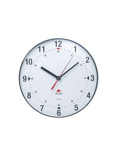 Alba Quartz Magnetic Wall Clock 250mm Diameter Black - HORCLASMAG Alba Quartz Magnetic Wall Clock 250mm Diameter Black - HORCLASMAG