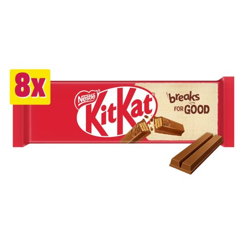 KitKat 2 Finger Milk Chocolate 20.7g (Pack 8) - 12602051 KitKat 2 Finger Milk Chocolate 20.7g (Pack 8) - 12602051