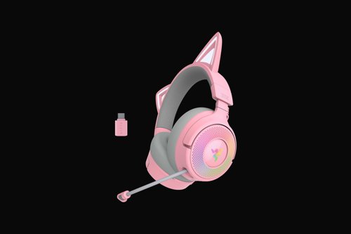 Razer Kraken Kitty V3 Pro Wireless Quartz Gaming Headset Razer Kraken Kitty V3 Pro Wireless Quartz Gaming Headset