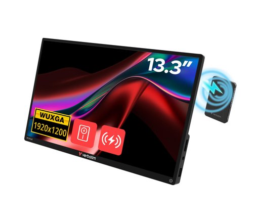 Verbatim Portable 13.3” WUGXA Touch Monitor Aluminium 32087 Verbatim Portable 13.3” WUGXA Touch Monitor Aluminium 32087