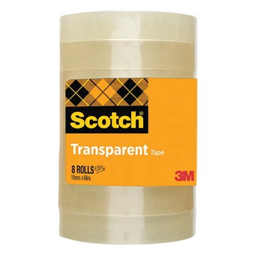 Scotch+508+Transparent+Tape+19mm+x+66m+%28Pack+8%29+-+7100336194