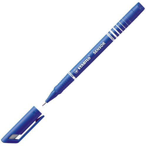 STABILO+SENSOR+Fine+liner+Pen+0.3mm+Line+Blue+%28Pack+10%29+189%2F41