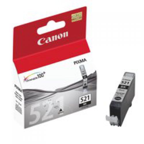 Canon+CLI521BK+Black+Standard+Capacity+Ink+Cartridge+9ml+-+2933B001